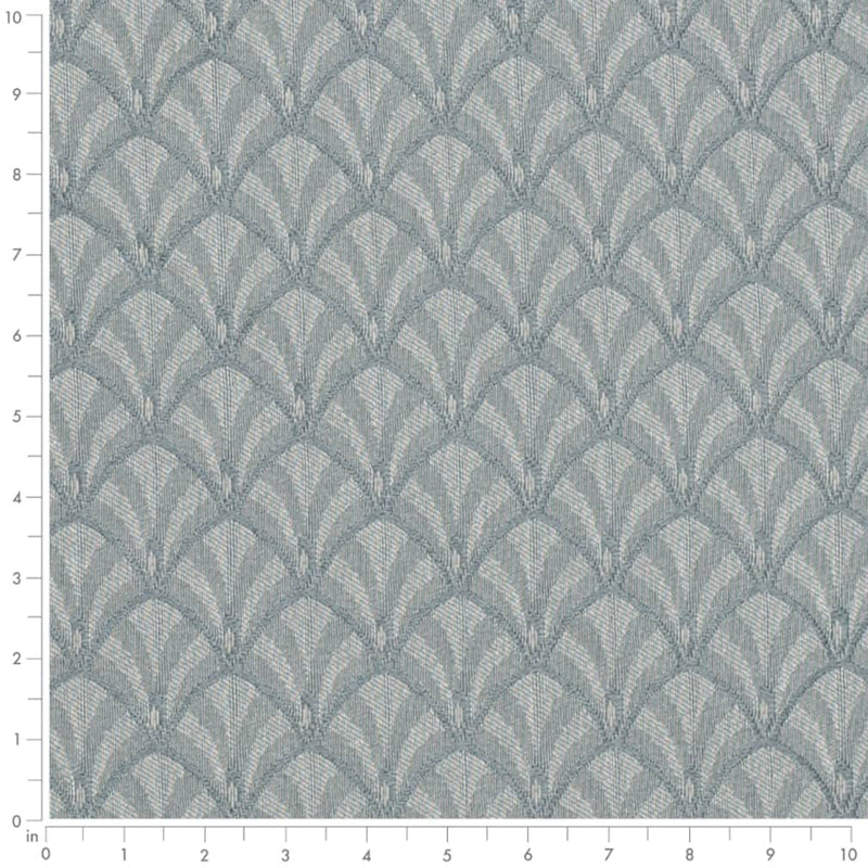 Charlotte - D4037 - Azure Olivia - Fabric by the Yard - D4037 - D4037_Ruler