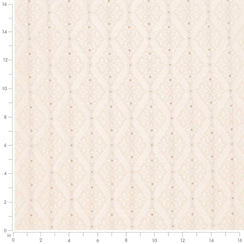 Charlotte - D4058 - Ivory Lily - Fabric by the Yard - D4058 - D4058_Ruler
