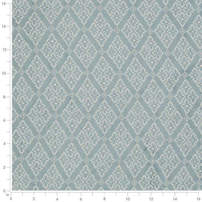 Charlotte - D4061 - Azure Lily - Fabric by the Yard - D4061 - D4061_Ruler