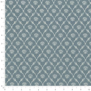 Charlotte - D4067 - Azure Nina - Fabric by the Yard - D4067 - D4067_Ruler