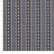 Charlotte - D4077 - Navy Mona - Fabric by the Yard - D4077 - D4077_Ruler