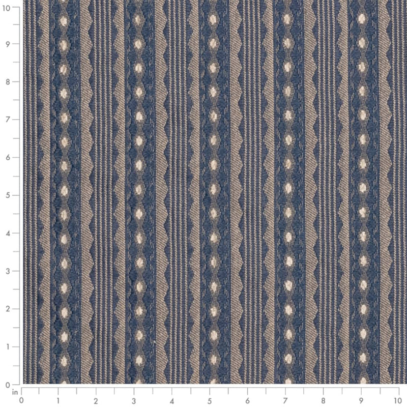 Charlotte - D4077 - Navy Mona - Fabric by the Yard - D4077 - D4077_Ruler