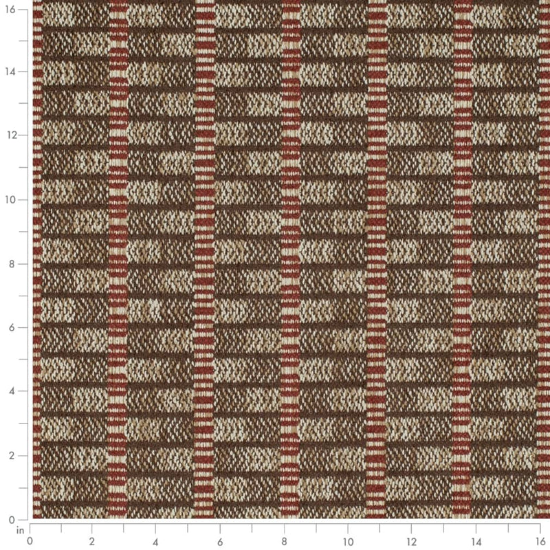 Charlotte - D4105 - Brick - Fabric by the Yard - D4105 - D4105_Ruler
