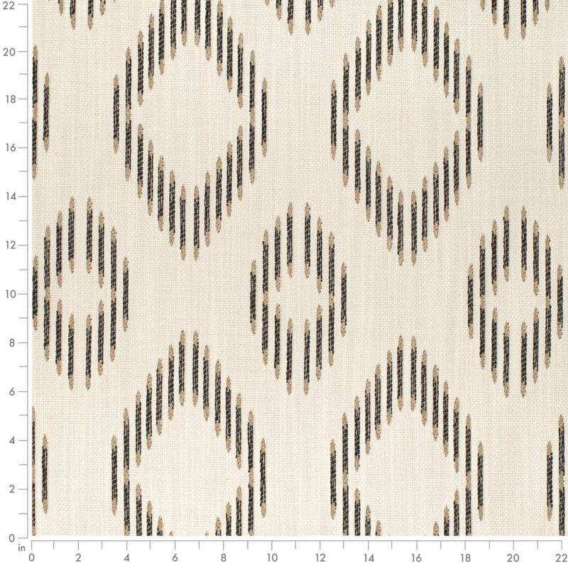 Charlotte - D4107 - Charcoal - Fabric by the Yard - D4107 - D4107_Ruler
