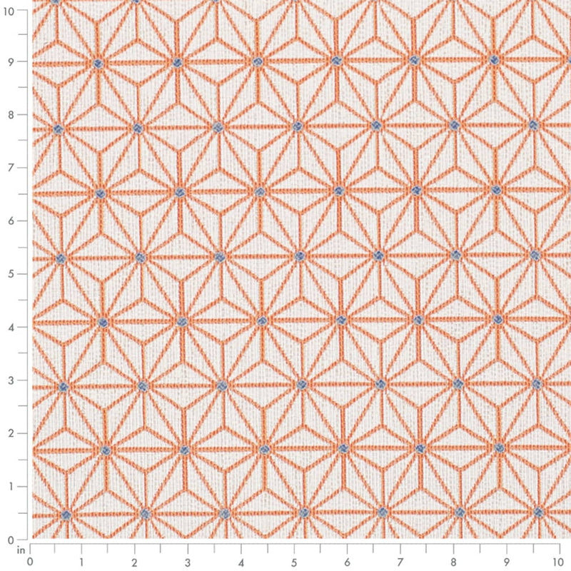 Charlotte - D4312 - Orange - Fabric by the Yard - D4312 - D4312_Ruler