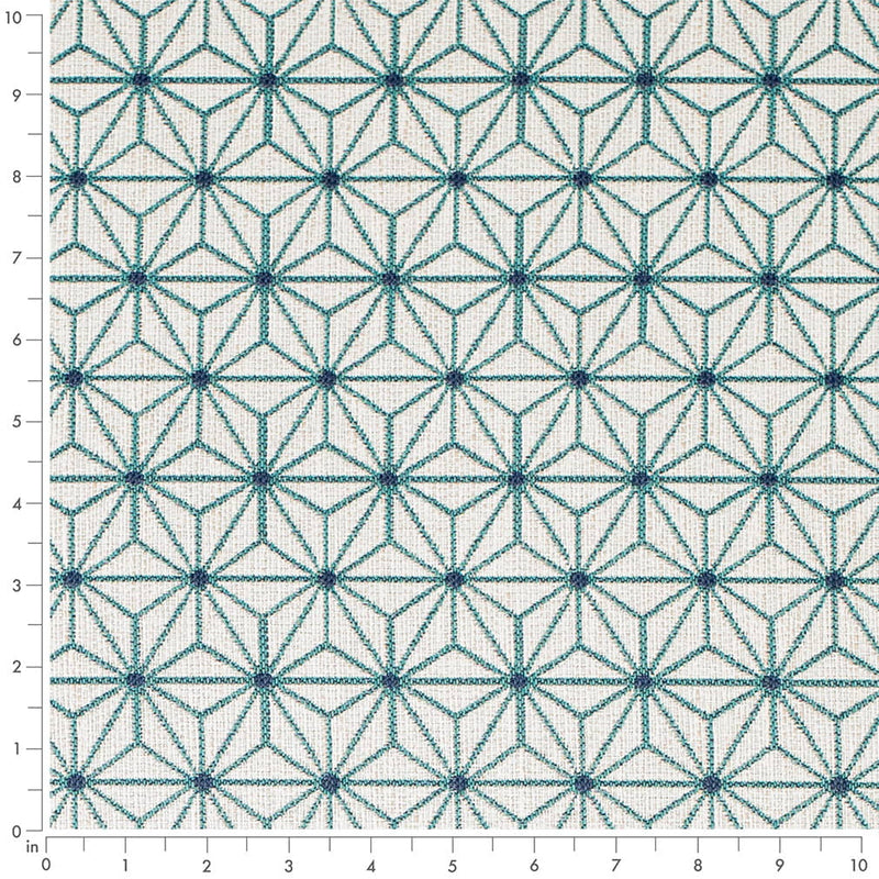 Charlotte - D4314 - Lagoon - Fabric by the Yard - D4314 - D4314_Ruler
