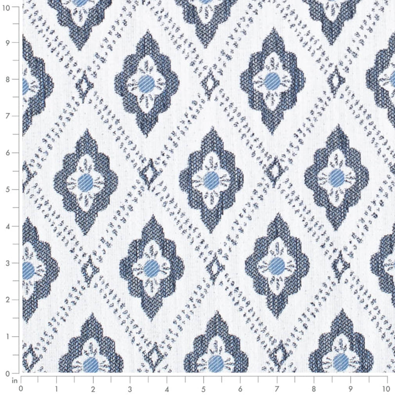 Charlotte - D4324 - Indigo - Fabric by the Yard - D4324 - D4324_Ruler