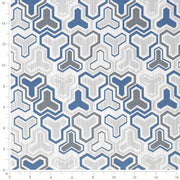 Charlotte - D4325 - Azure - Fabric by the Yard - D4325 - D4325_Ruler