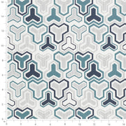 Charlotte - D4329 - Teal - Fabric by the Yard - D4329 - D4329_Ruler