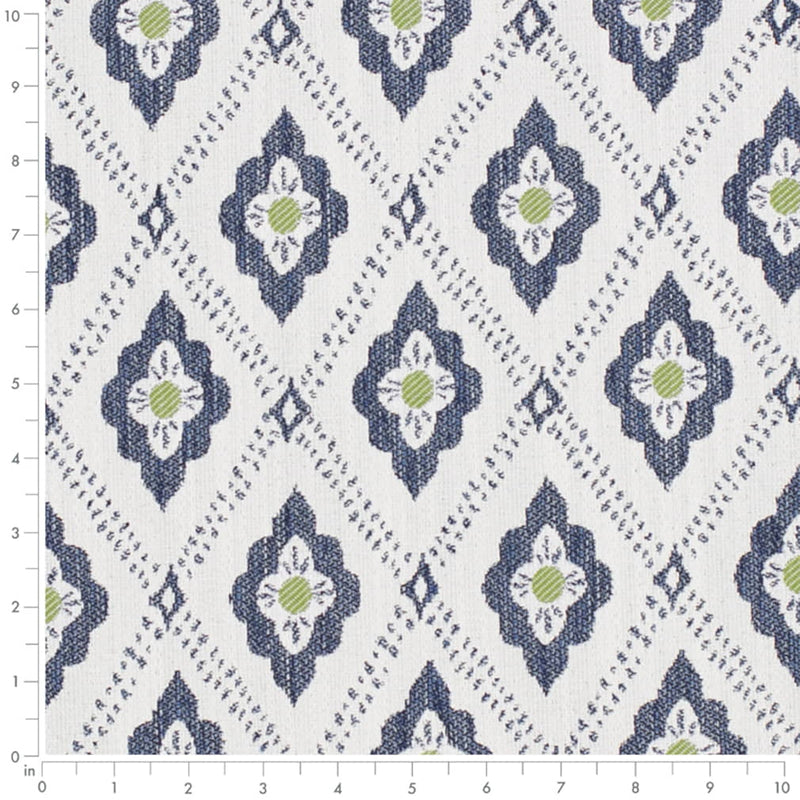 Charlotte - D4330 - Sapphire - Fabric by the Yard - D4330 - D4330_Ruler
