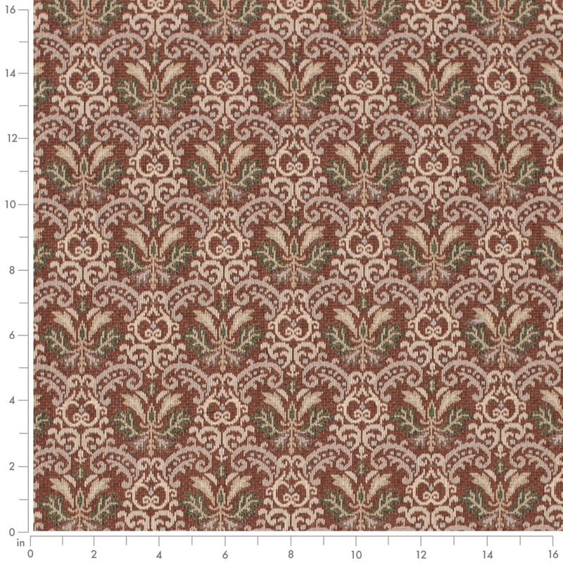 Charlotte - D4365 - Brick - Fabric by the Yard - D4365 - D4365_Ruler