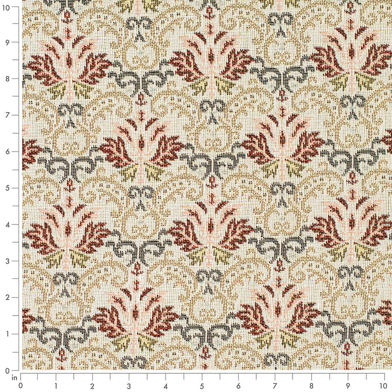 Charlotte - D4367 - Tomato - Fabric by the Yard - D4367 - D4367_Ruler