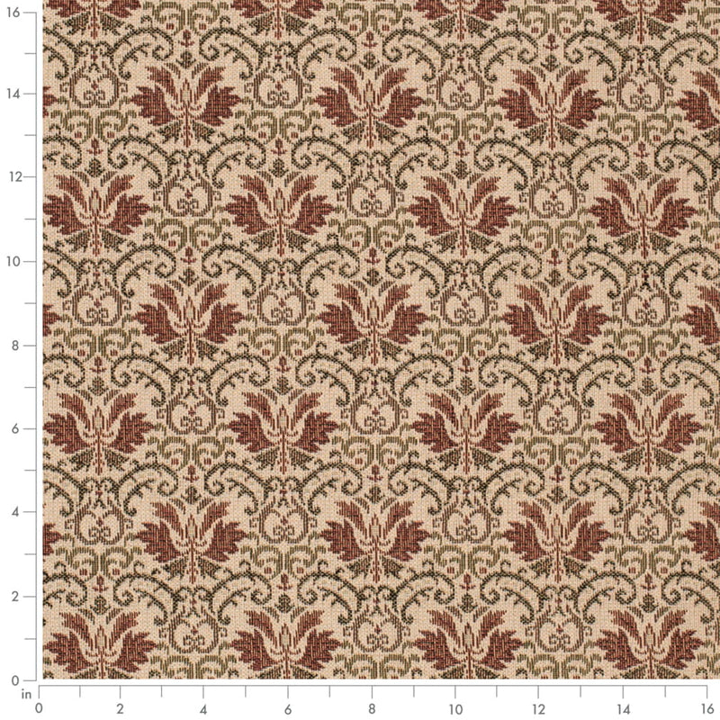 Charlotte - D4368 - Cinnabar - Fabric by the Yard - D4368 - D4368_Ruler