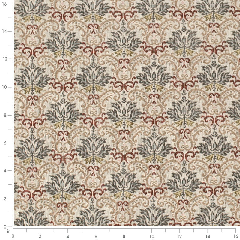 Charlotte - D4370 - Azure - Fabric by the Yard - D4370 - D4370_Ruler