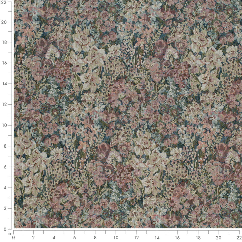 Charlotte - D4372 - Sapphire - Fabric by the Yard - D4372 - D4372_Ruler