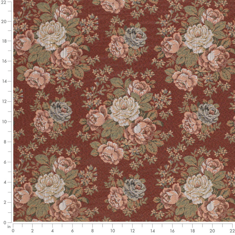 Charlotte - D4377 - Paprika - Fabric by the Yard - D4377 - D4377_Ruler