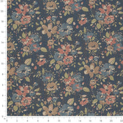 Charlotte - D4392 - Blue - Fabric by the Yard - D4392 - D4392_Ruler