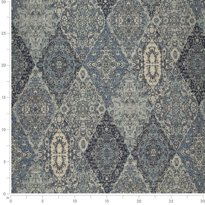 Charlotte - D4398 - Cobalt - Fabric by the Yard - D4398 - D4398_Ruler