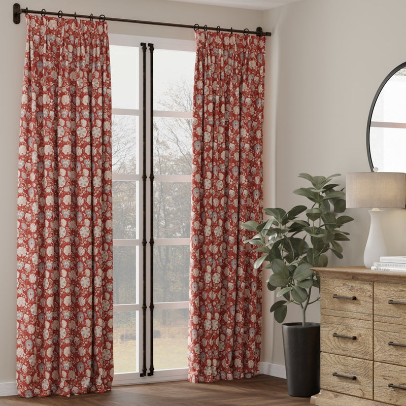 Charlotte - D4409 - Eve Garnet - Fabric by the Yard - D4409 - D4409_Drapery