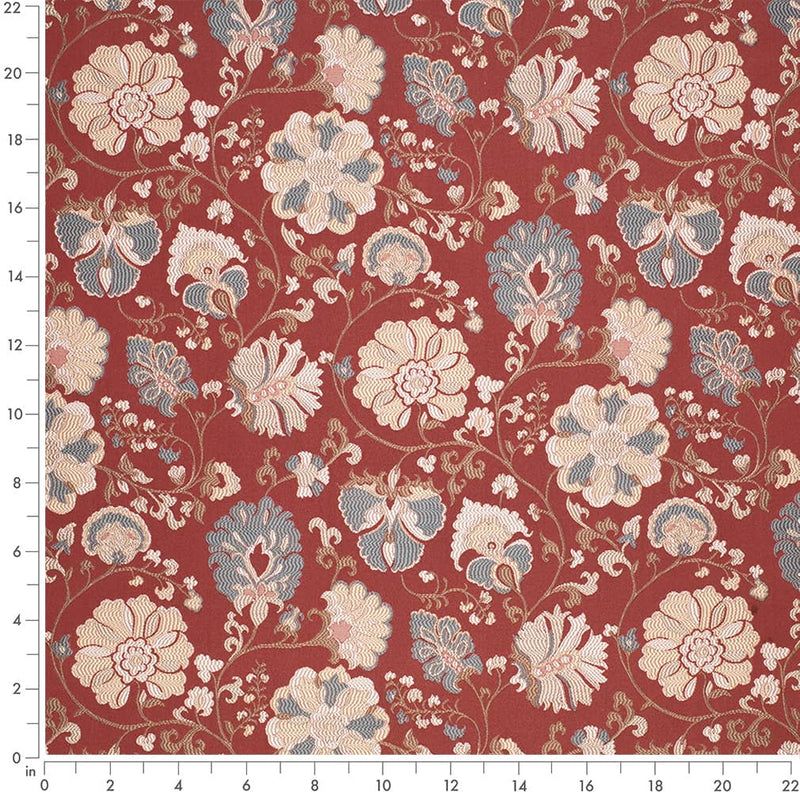Charlotte - D4409 - Eve Garnet - Fabric by the Yard - D4409 - D4409_Ruler