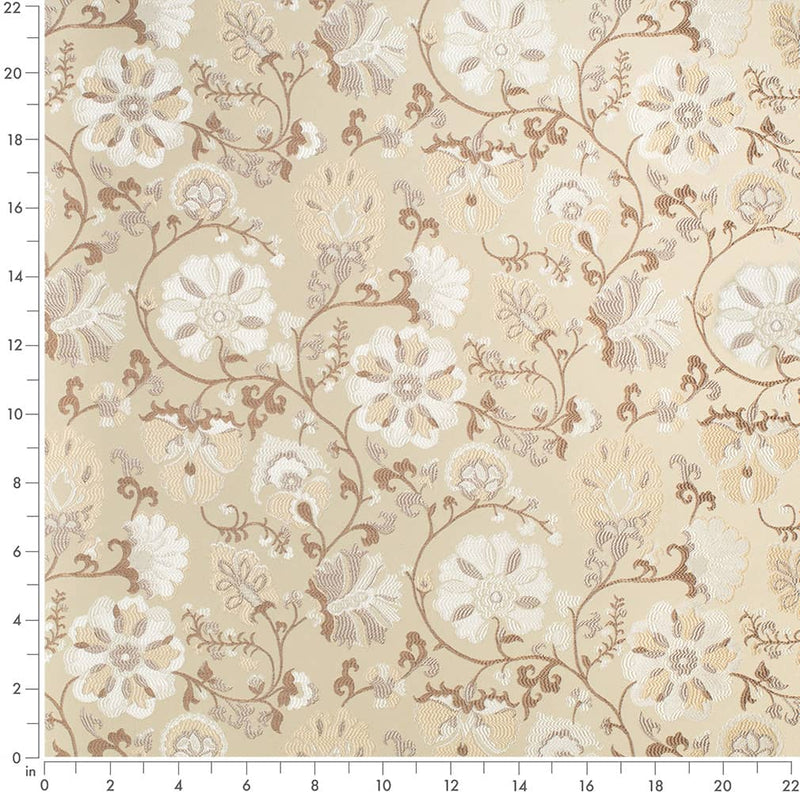 Charlotte - D4410 - Eve Oyster - Fabric by the Yard - D4410 - D4410_Ruler