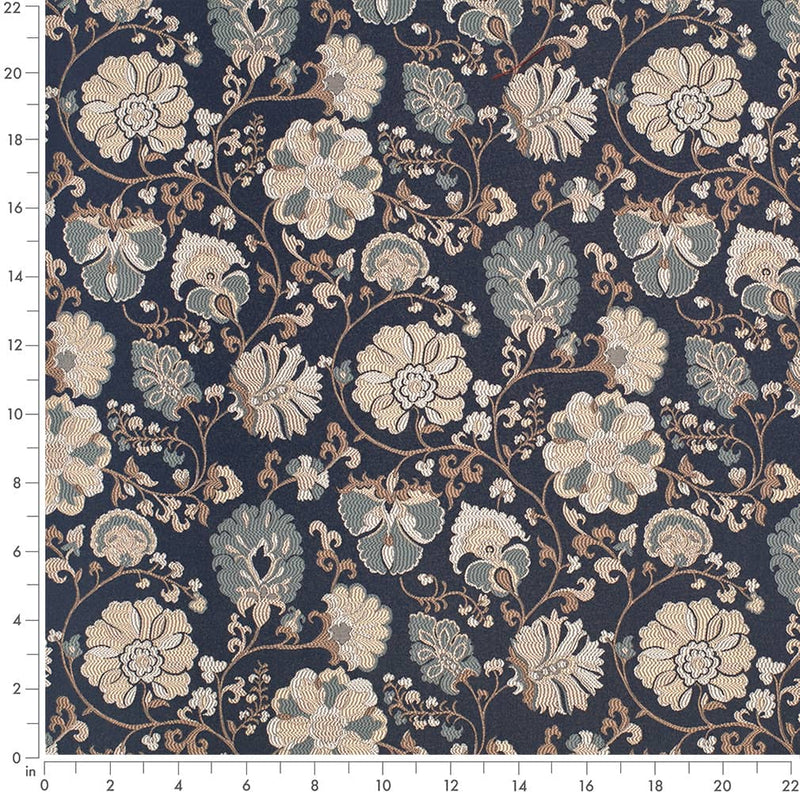 Charlotte - D4411 - Eve Navy - Fabric by the Yard - D4411 - D4411_Ruler