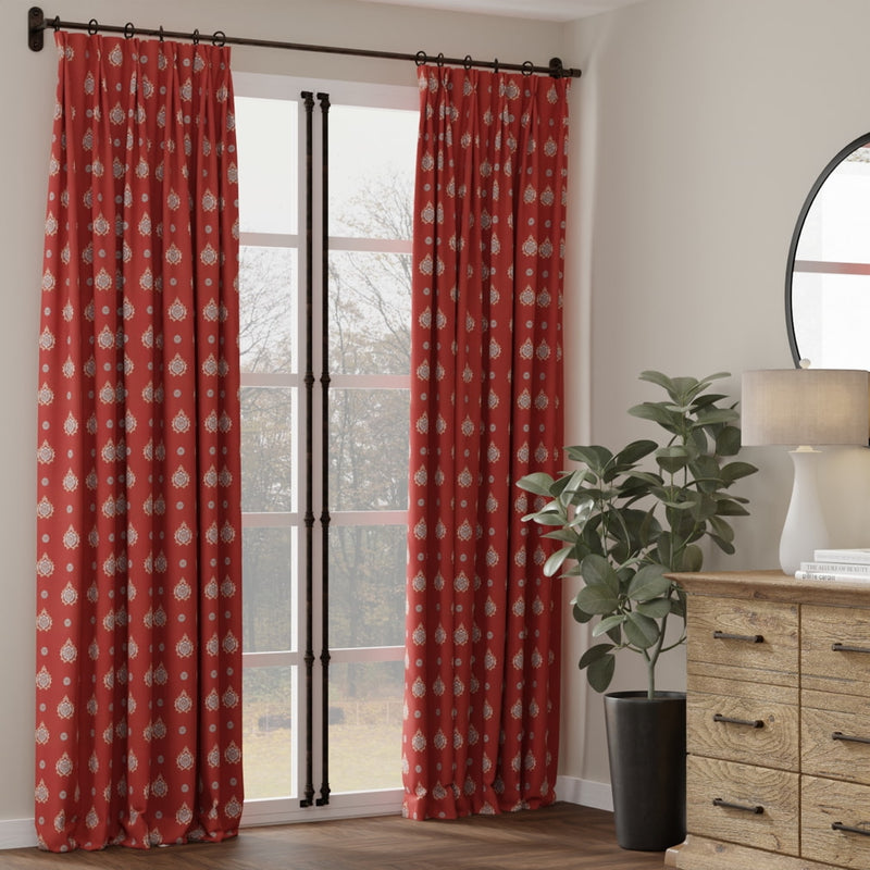 Charlotte - D4416 - Aurora Garnet - Fabric by the Yard - D4416 - D4416_Drapery