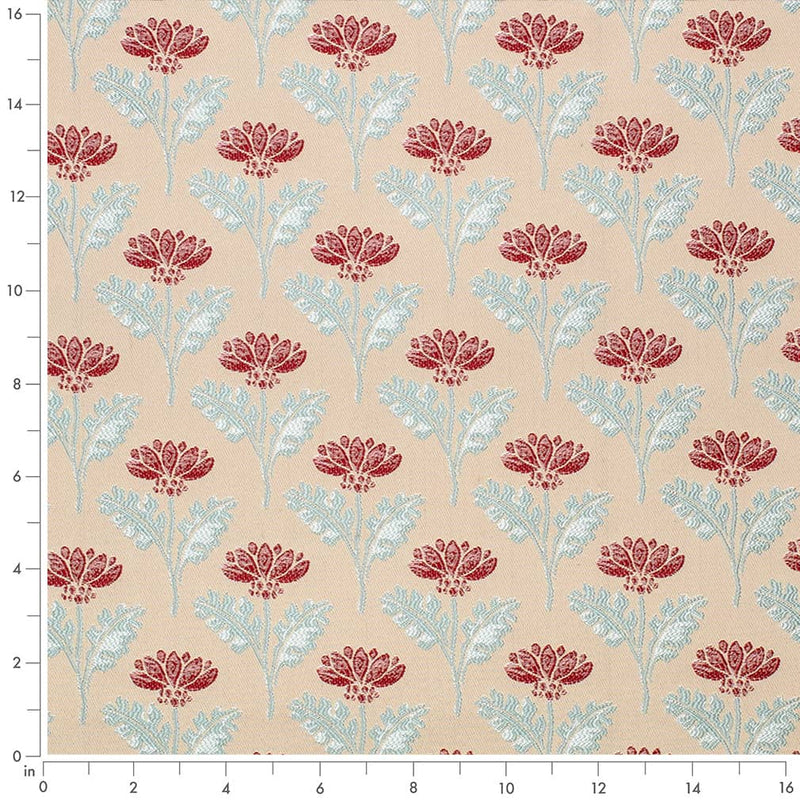 Charlotte - D4420 - Grace Cardinal - Fabric by the Yard - D4420 - D4420_Ruler