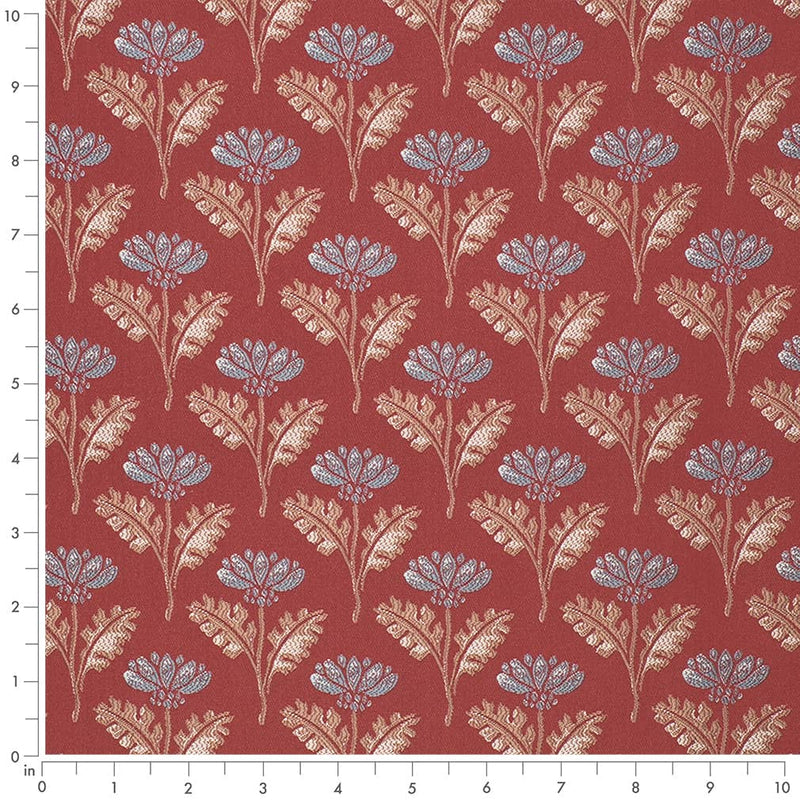 Charlotte - D4423 - Grace Garnet - Fabric by the Yard - D4423 - D4423_Ruler