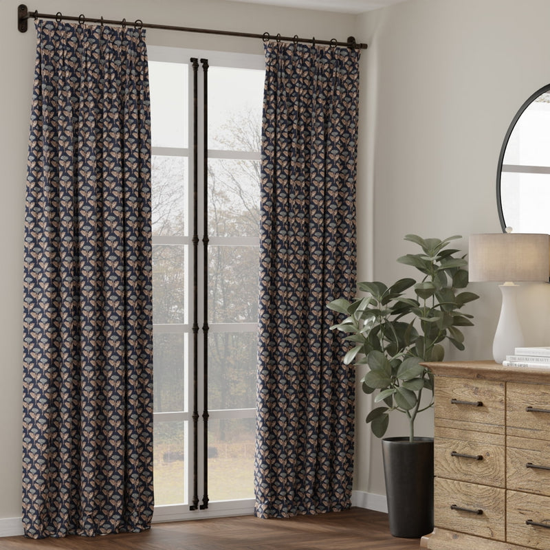 Charlotte - D4425 - Grace Navy - Fabric by the Yard - D4425 - D4425_Drapery