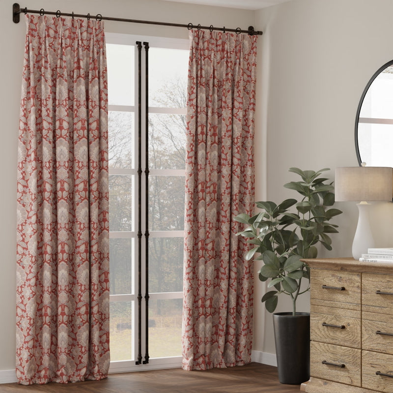Charlotte - D4437 - Felicity Garnet - Fabric by the Yard - D4437 - D4437_Drapery