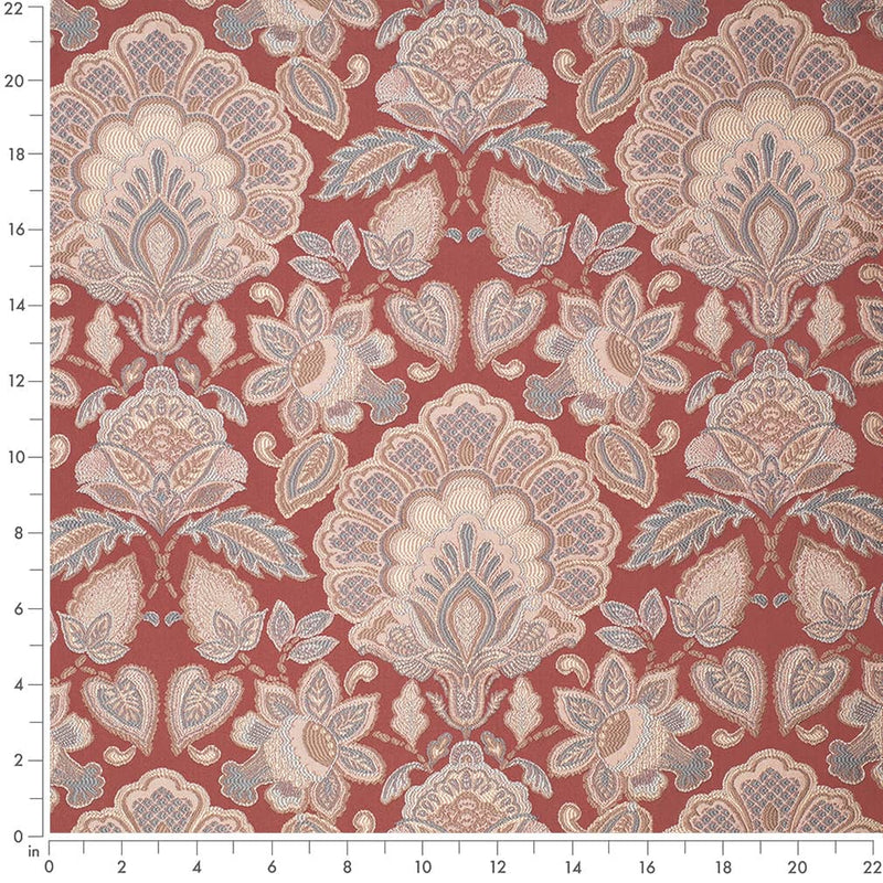 Charlotte - D4437 - Felicity Garnet - Fabric by the Yard - D4437 - D4437_Ruler