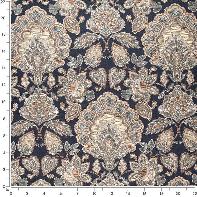 Charlotte - D4439 - Felicity Navy - Fabric by the Yard - D4439 - D4439_Ruler