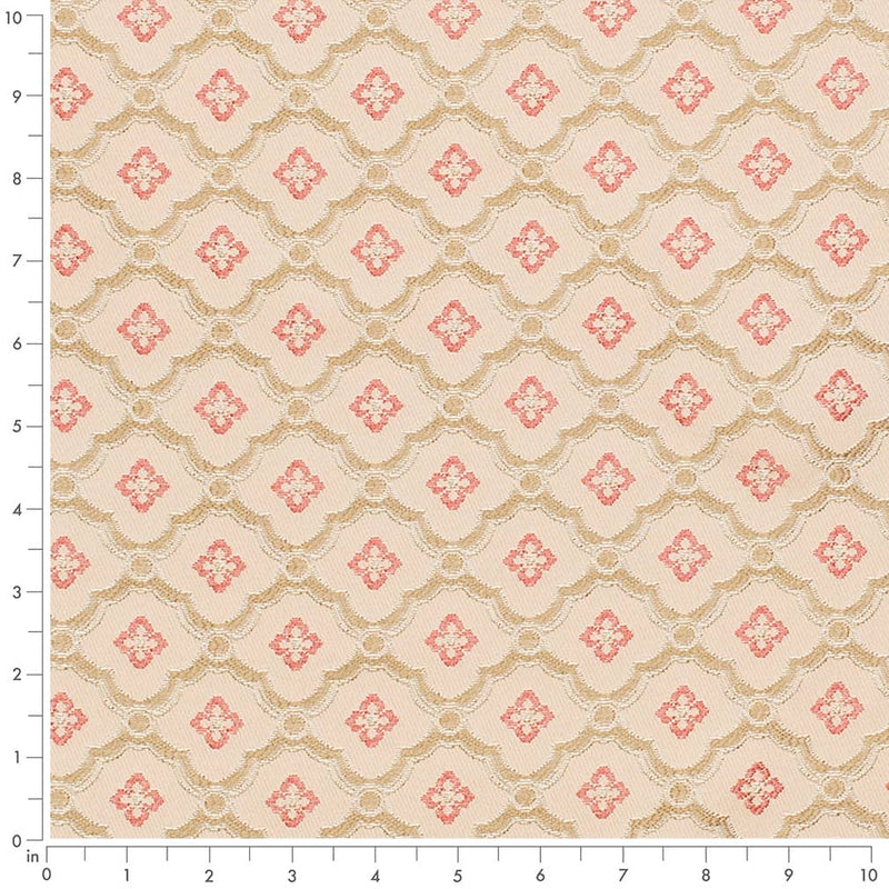 Charlotte - D4440 - Mae Coral - Fabric by the Yard - D4440 - D4440_Ruler