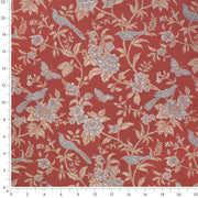Charlotte - D4451 - Eden Garnet - Fabric by the Yard - D4451 - D4451_Ruler