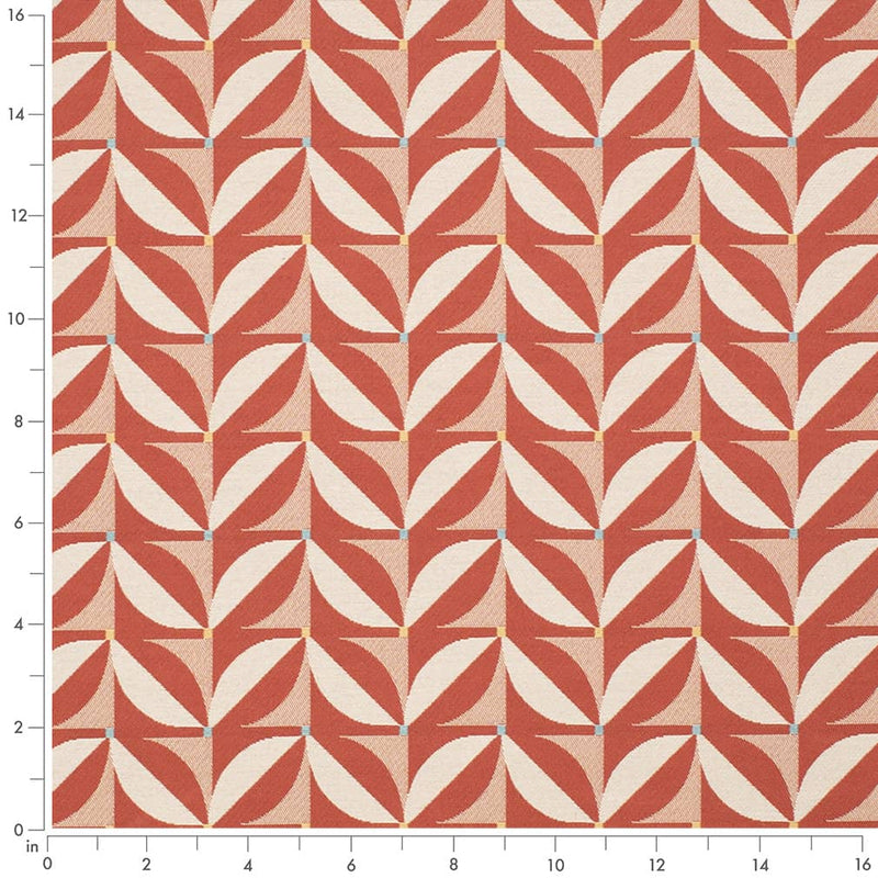 Charlotte - D4550 - Patio Poppy - Fabric by the Yard - D4550 - D4550_Ruler