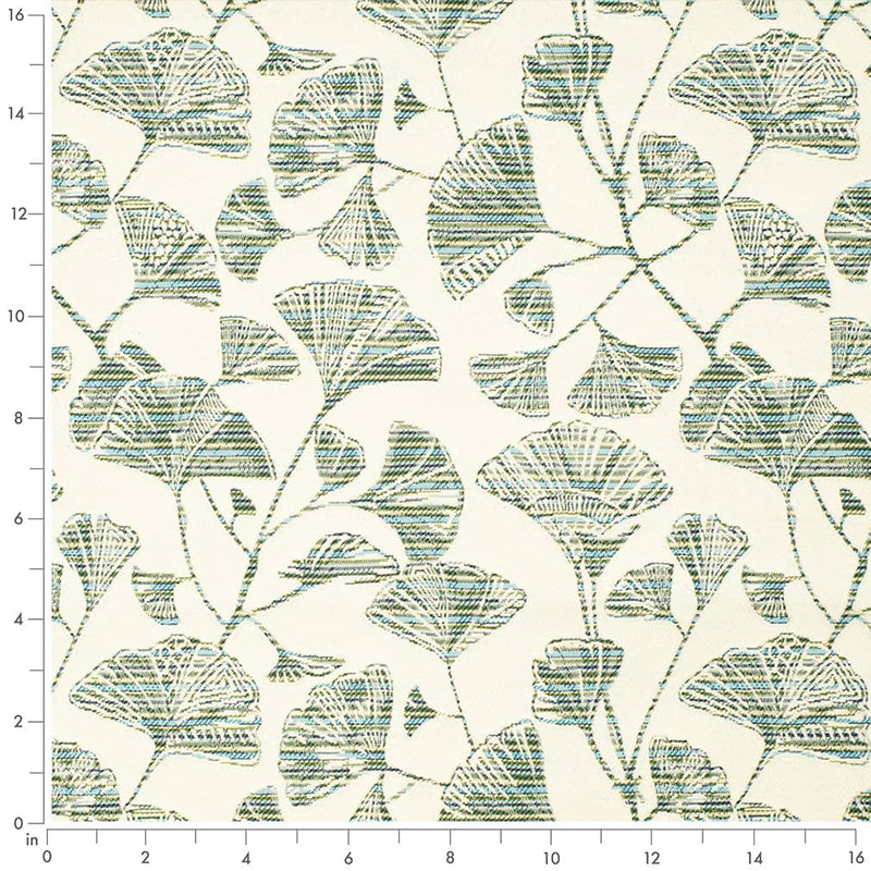 Charlotte - D4554 - Ginkgo Pool - Fabric by the Yard - D4554 - D4554_Ruler