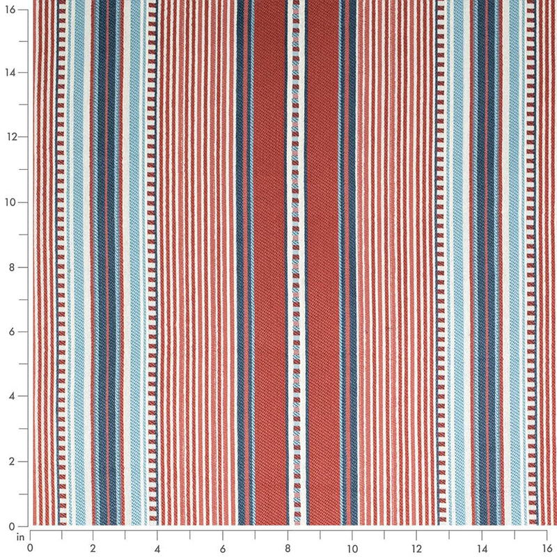 Charlotte - D4564 - Terrace Poppy - Fabric by the Yard - D4564 - D4564_Ruler