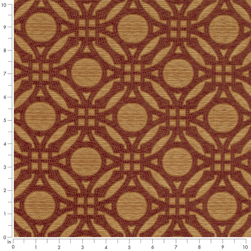 Charlotte - D4630 - Brick - Fabric by the Yard - D4630 - D4630_Ruler