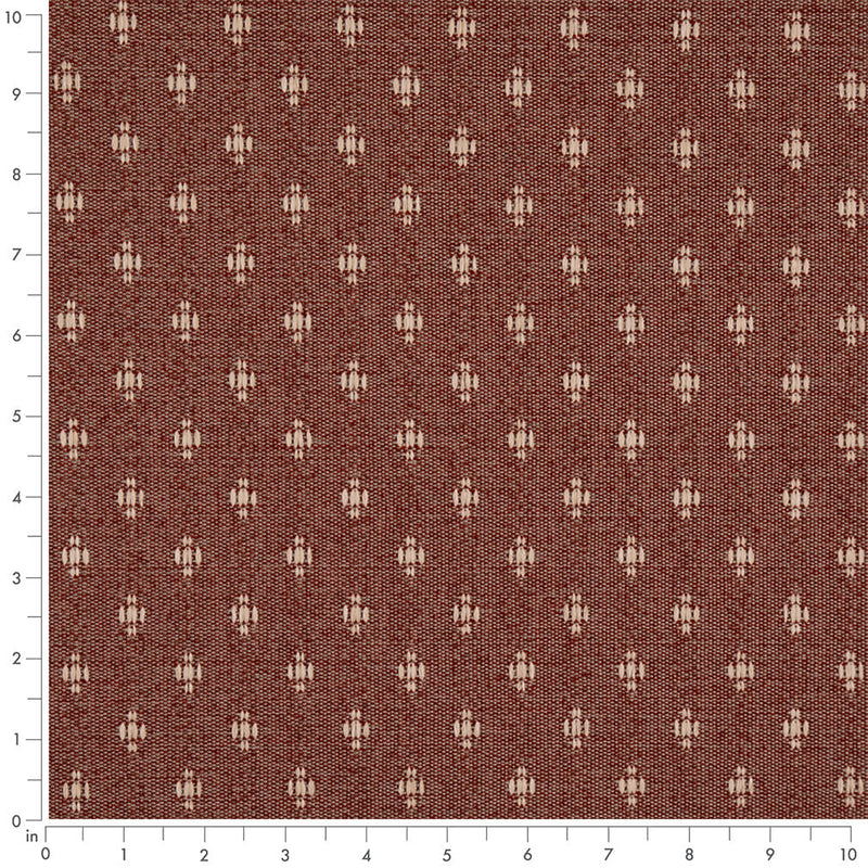 Charlotte - D4983 - Cherry - Fabric by the Yard - D4983 - D4983_Ruler