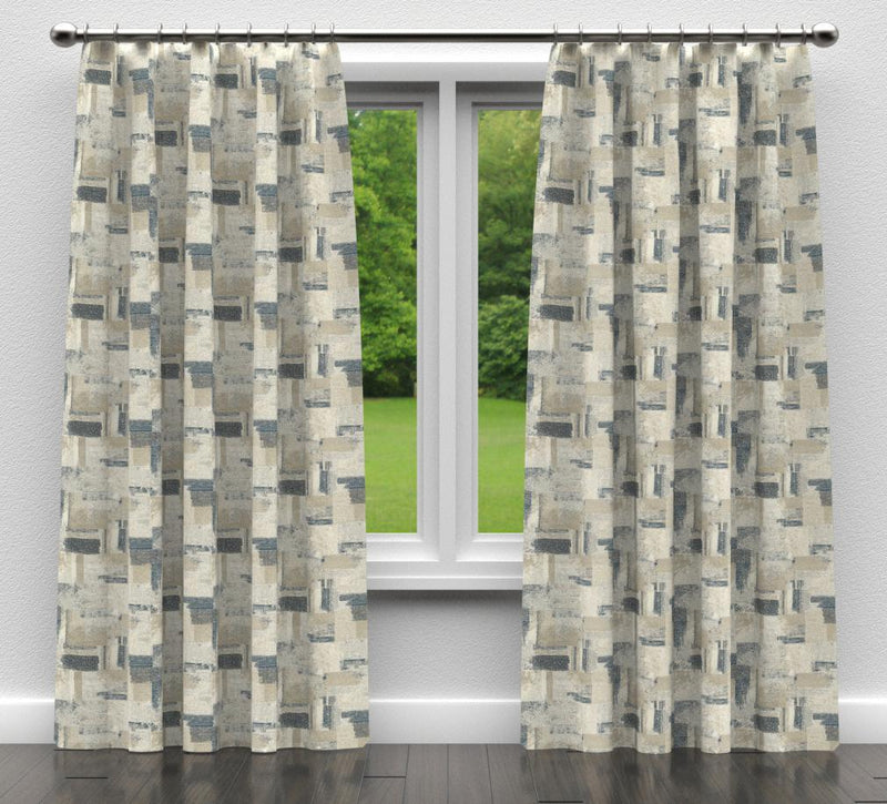 Charlotte - D837 - Denali/Sky - Fabric by the Yard - D837 - D837_Drapery