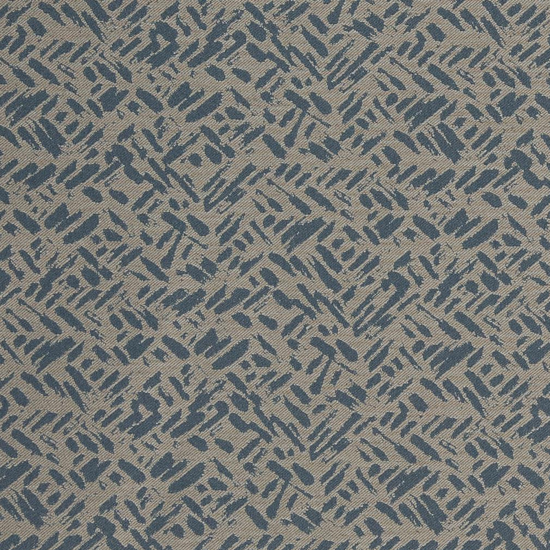 Charlotte - D911 - Rice/Cobalt - Fabric by the Yard Rice/Cobalt