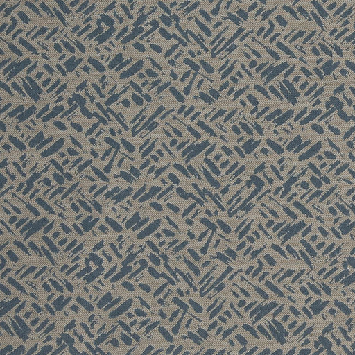 Charlotte - D911 - Rice/Cobalt - Fabric by the Yard Rice/Cobalt