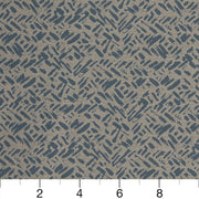 Charlotte - D911 - Rice/Cobalt - Fabric by the Yard - D911 - D911_Ruler