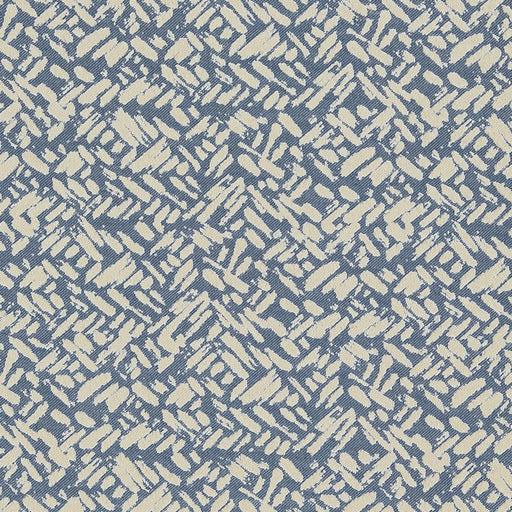 Charlotte - D915 - Rice/Sapphire - Fabric by the Yard Rice/Sapphire