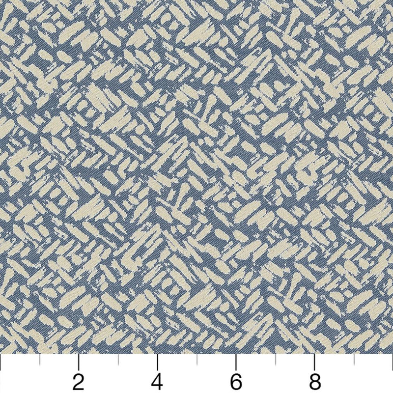 Charlotte - D915 - Rice/Sapphire - Fabric by the Yard - D915 - D915_Ruler