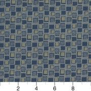 Charlotte - D925 - Squares/Navy - Fabric by the Yard - D925 - D925_Ruler