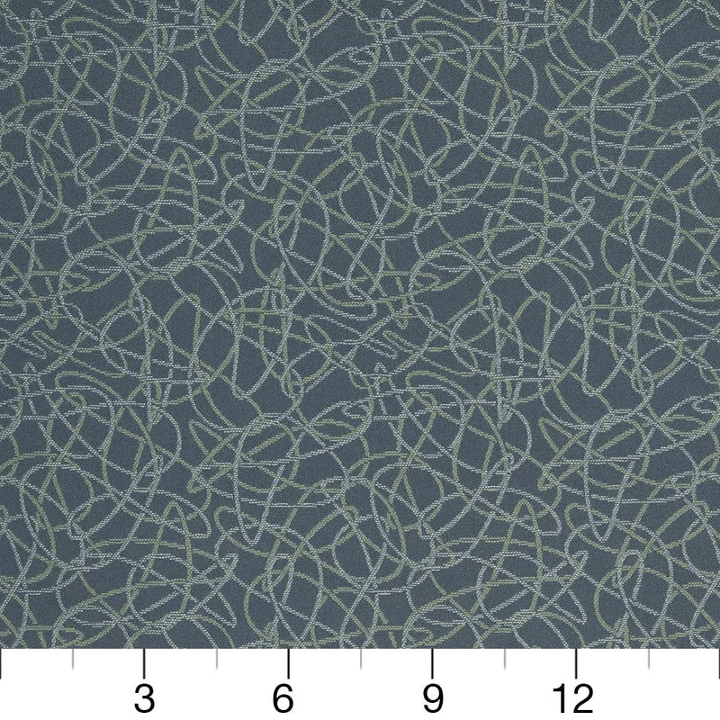 Charlotte - D929 - Squiggles/Aegean - Fabric by the Yard - D929 - D929_Ruler
