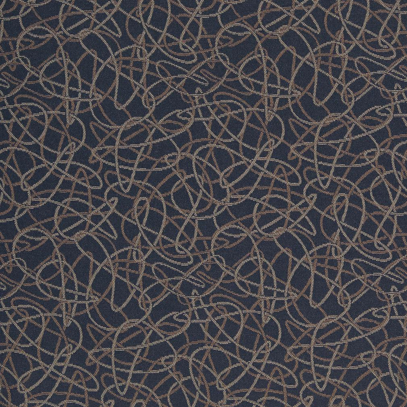 Charlotte - D933 - Squiggles/Navy - Fabric by the Yard Squiggles/Navy