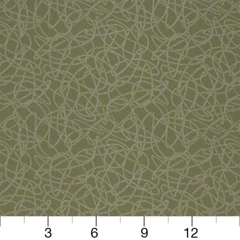 Charlotte - D934 - Squiggles/Sage - Fabric by the Yard - D934 - D934_Ruler